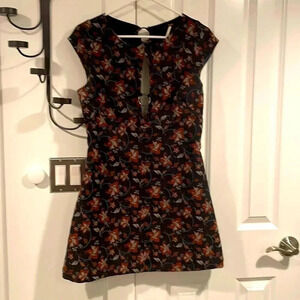 *Final Price* Free People Size 6 Floral Cutout Dress Bohemian Vintage EUC